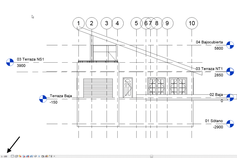 Vistas de ALZADO en Revit