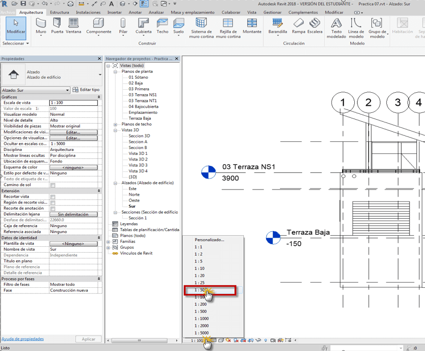 Vistas de ALZADO en Revit