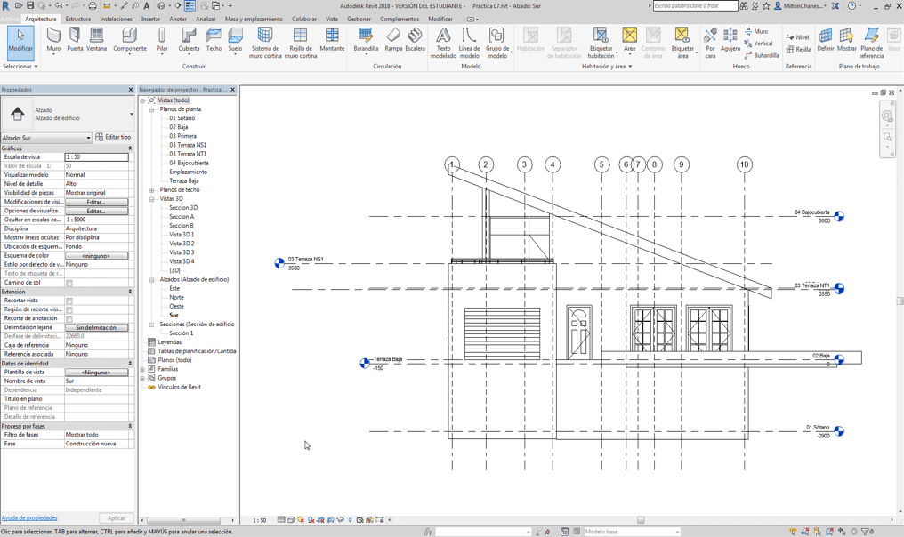 Vistas de ALZADO en Revit