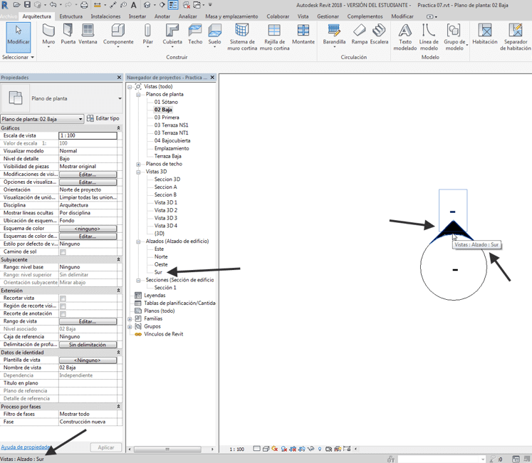 Vistas de ALZADO en Revit